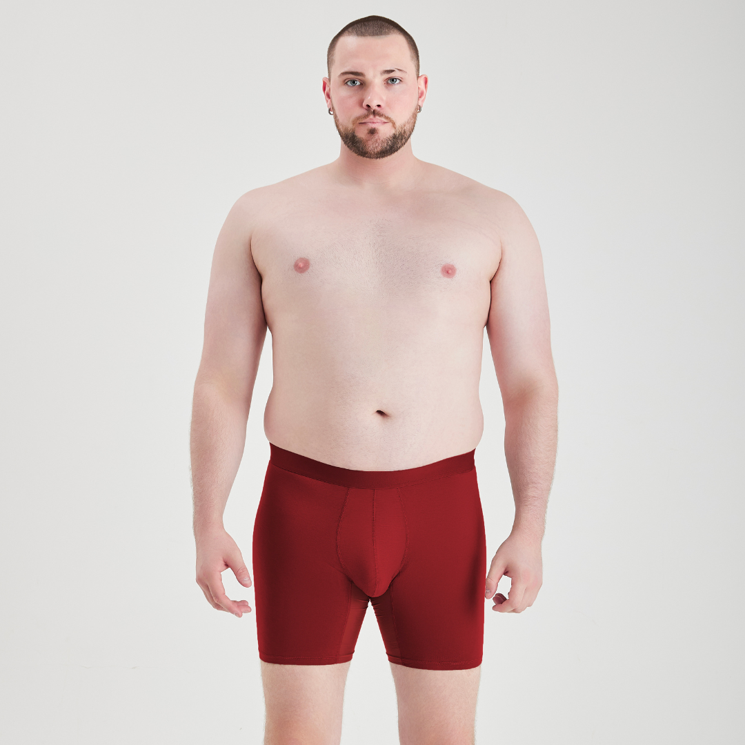 Load image into Gallery viewer, Burgundy Boxer Brief
