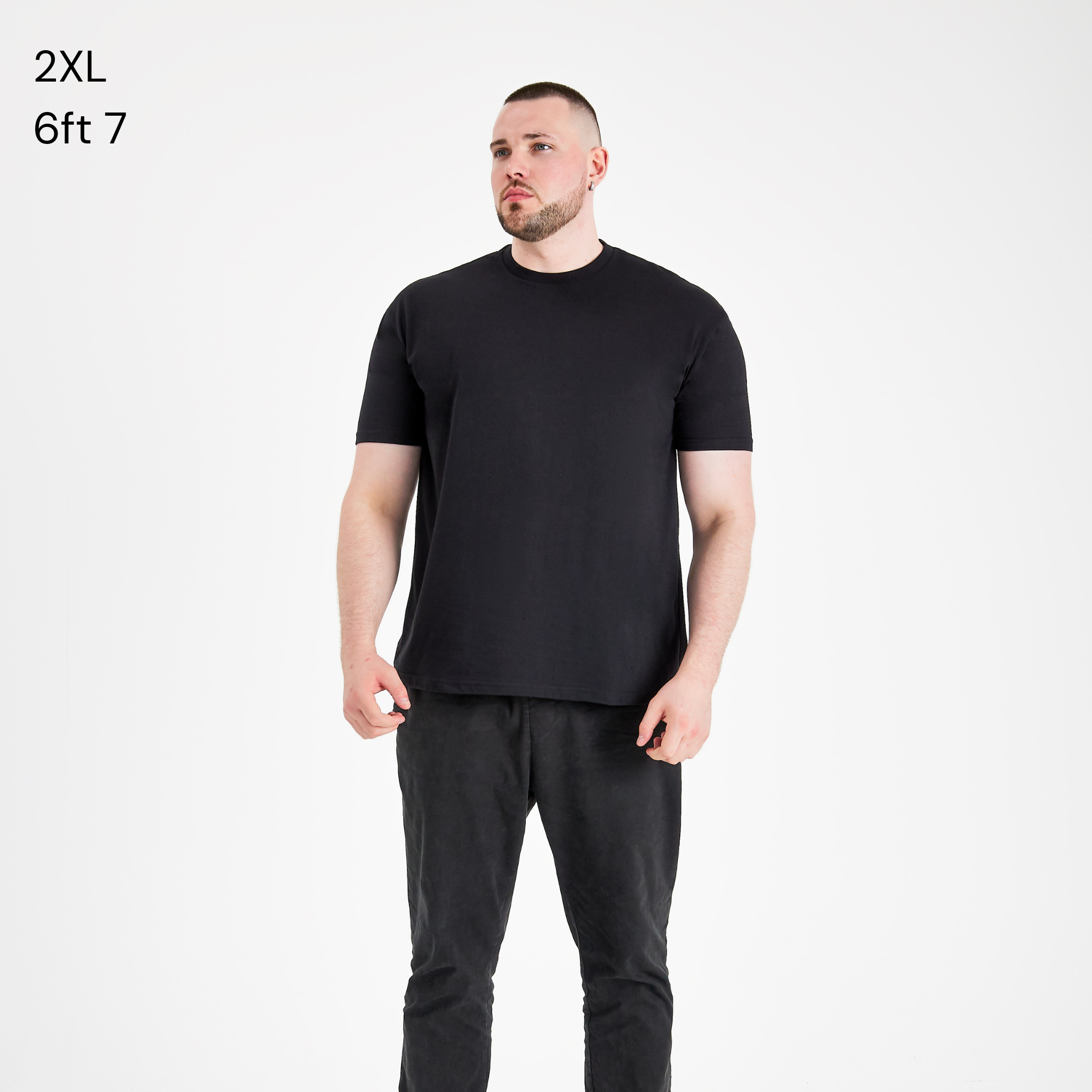 Load image into Gallery viewer, Tall Black Crew Neck
